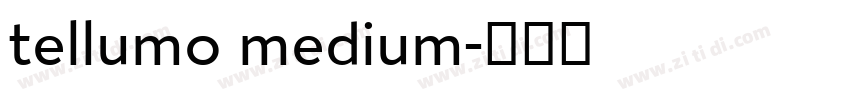 tellumo medium字体转换